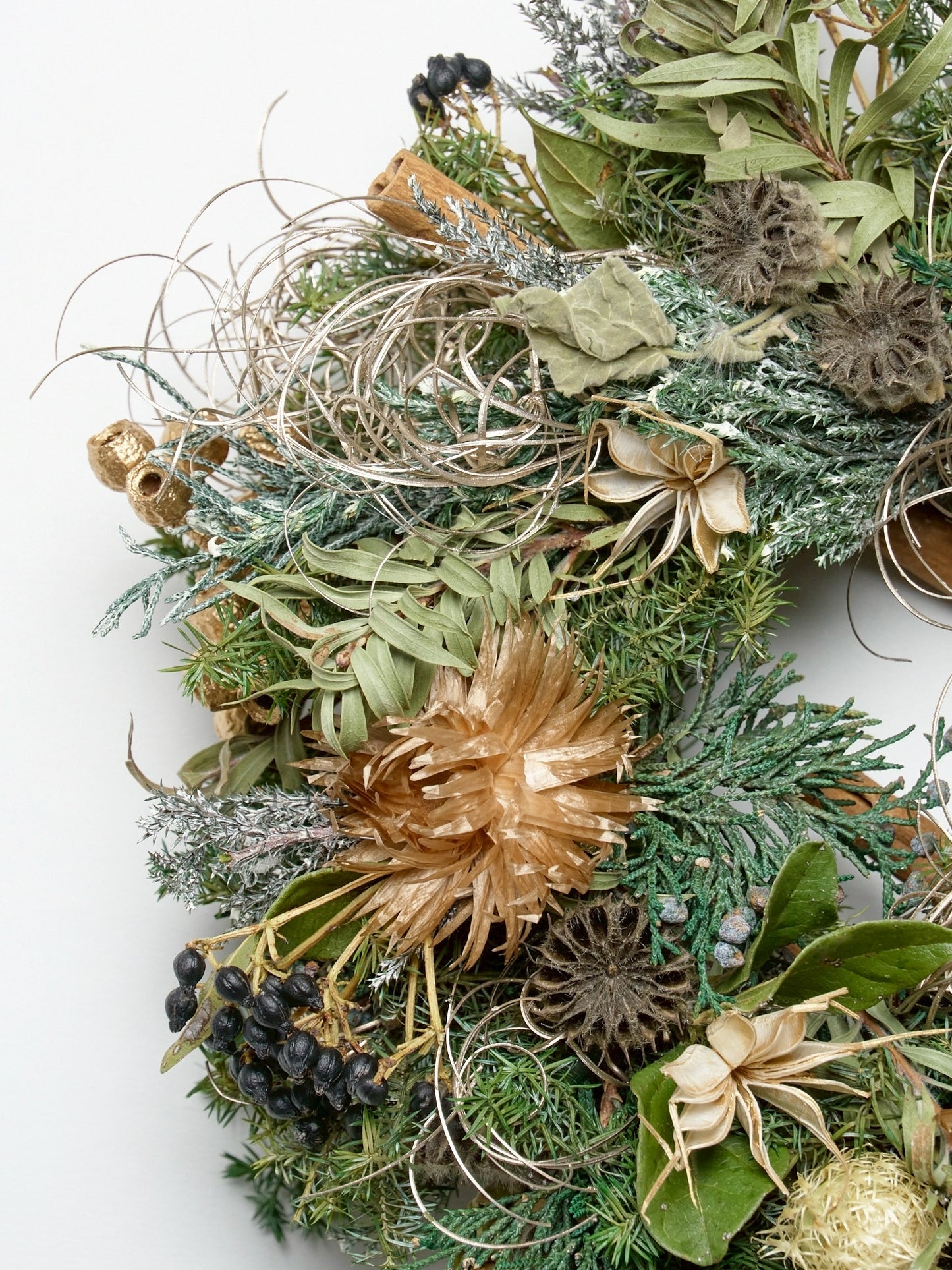 wreath arrangement "brown & gold ver."