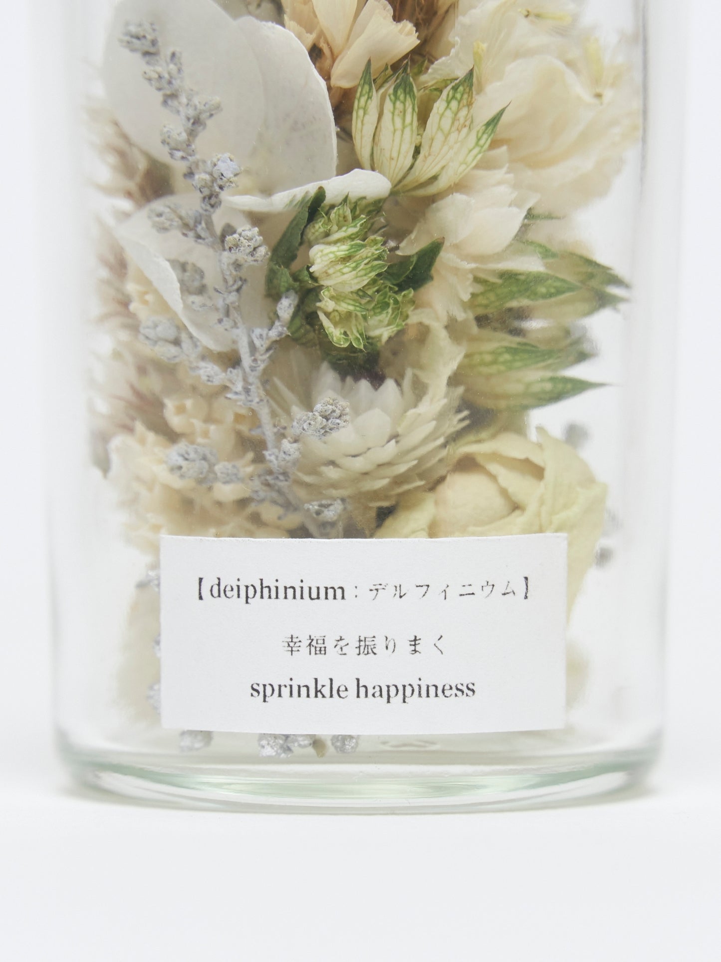 Flower language mini bottle "delphinium"