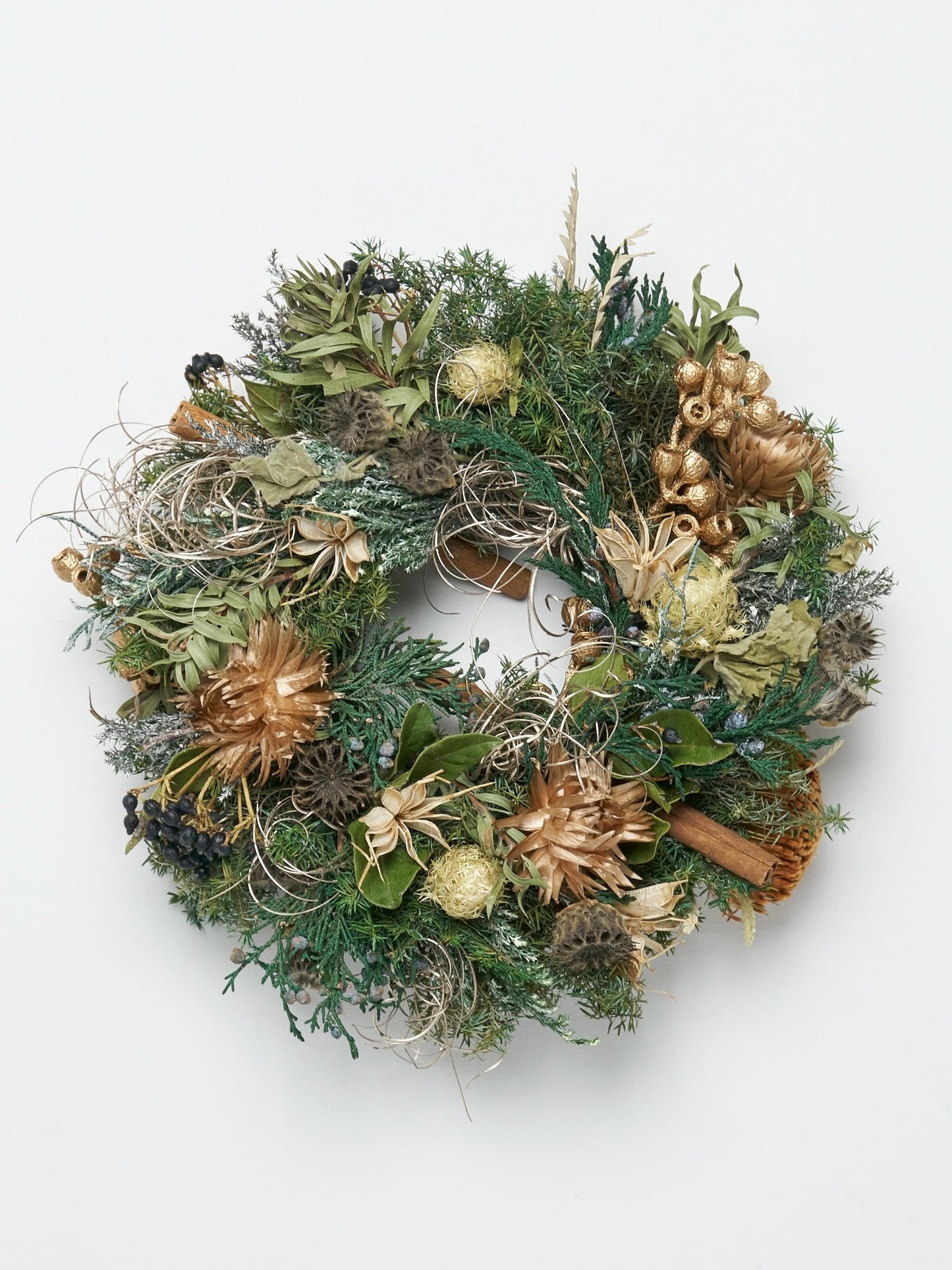 wreath arrangement "brown & gold ver."