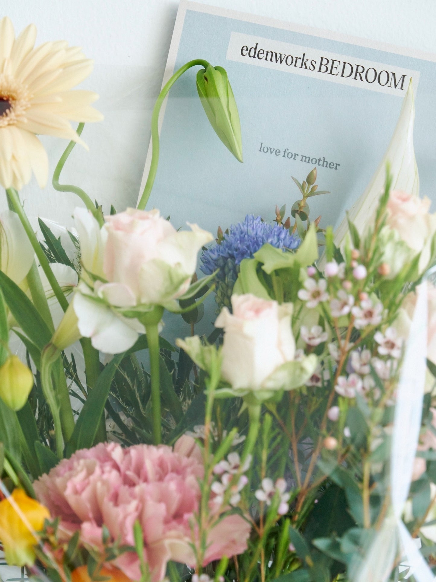 【mother's day】花束Mと花瓶のセット【5/10(日)着指定】