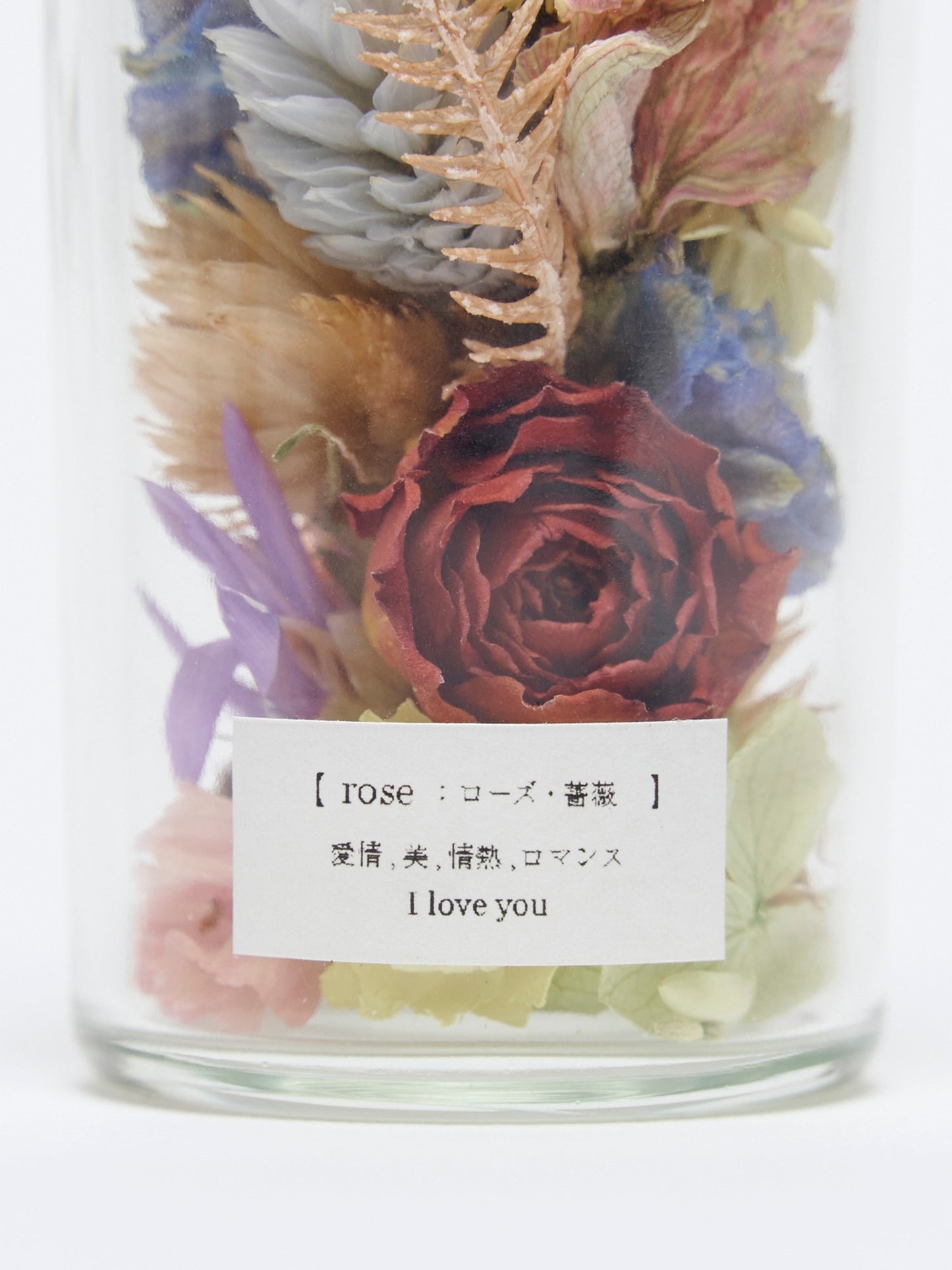 Flower language mini bottle "rose"