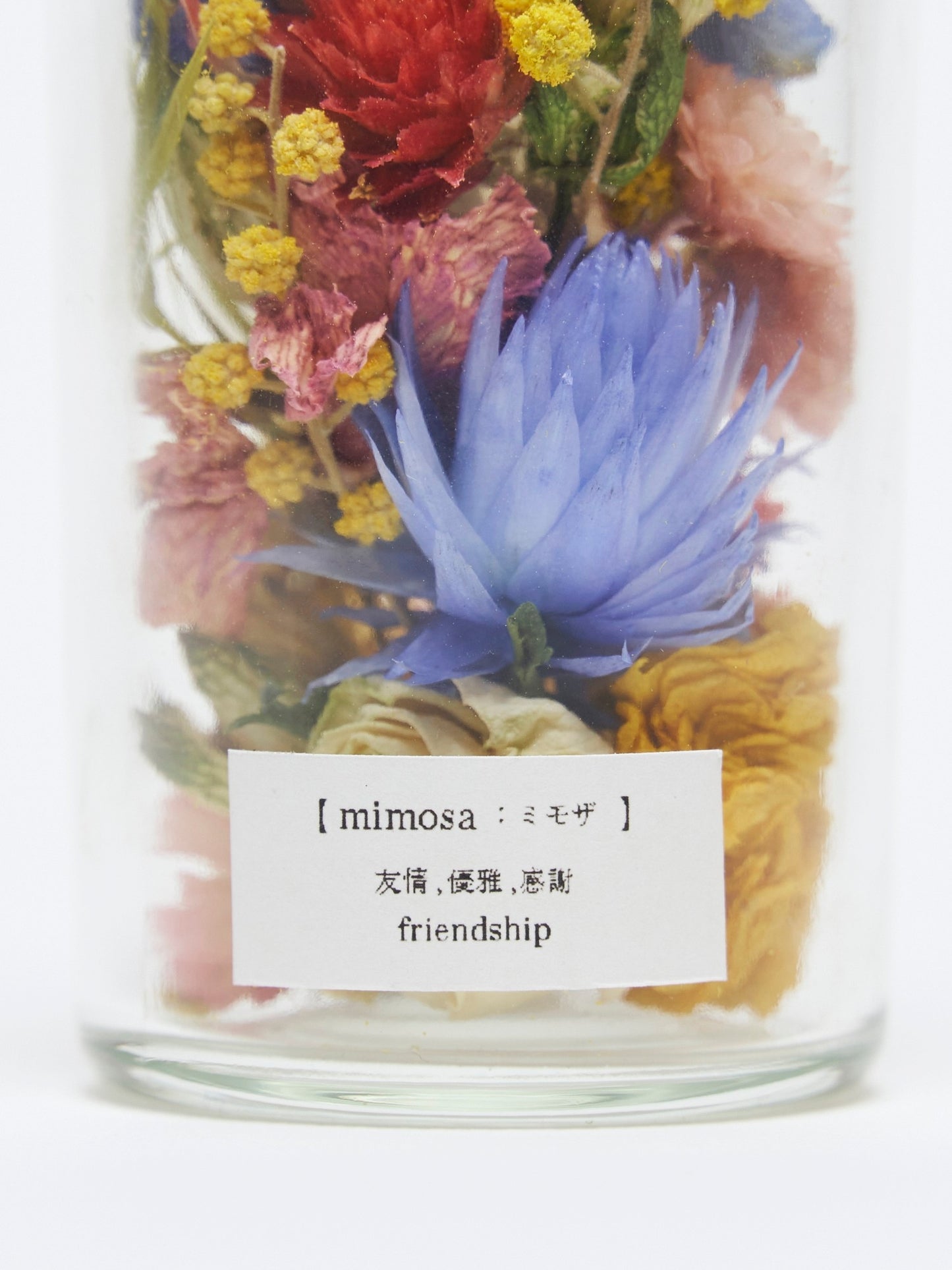 Flower language mini bottle "mimosa"