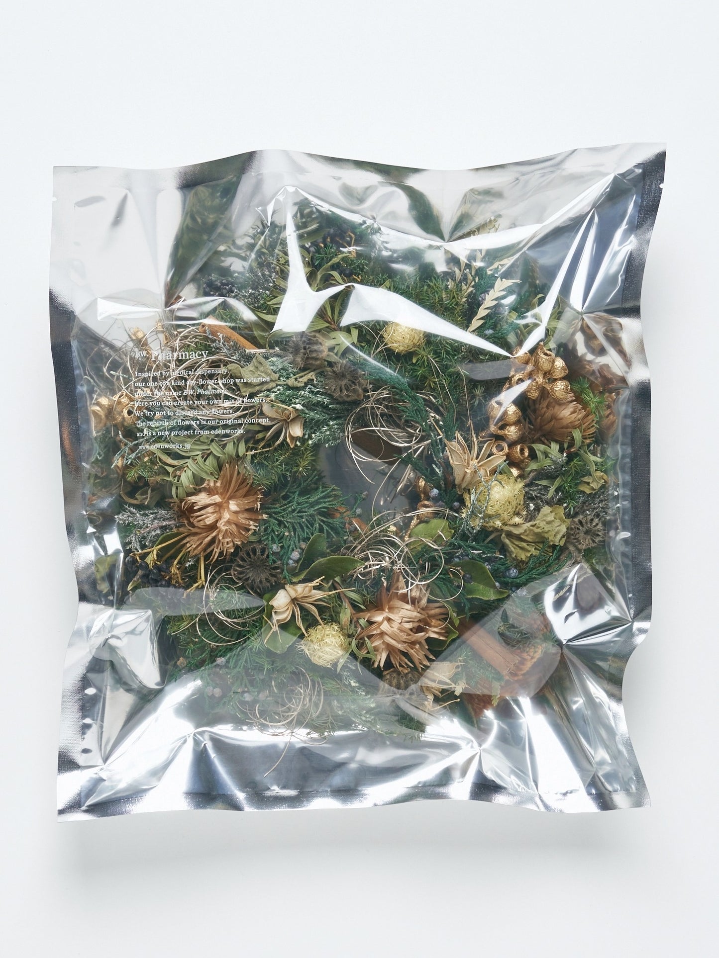 wreath arrangement "brown & gold ver."